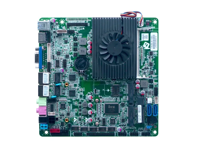 Kaufen Mini Itx Intel I5 4300U Dual Core 2 LAN DC 12V LVDS Mini ITX Motherboard Für Kiosk POS