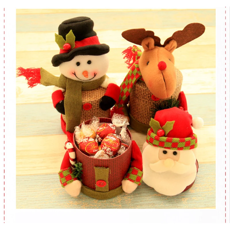 1 шт. креативные рождественские подарки сумки конфеты подарочные коробки для