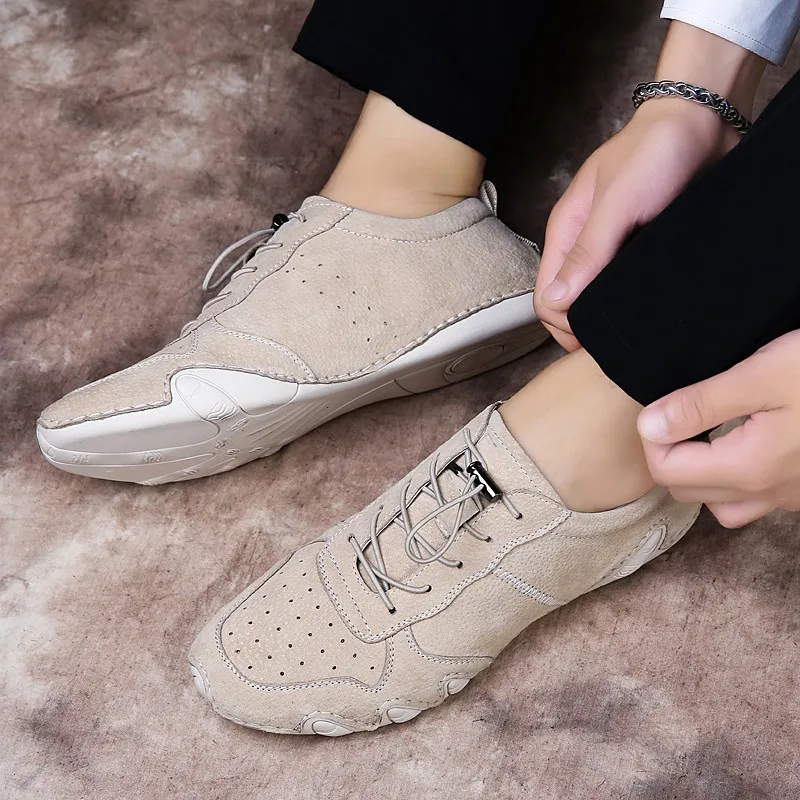 Мужские туфли из натуральной кожи дышащие демисезонные повседневные