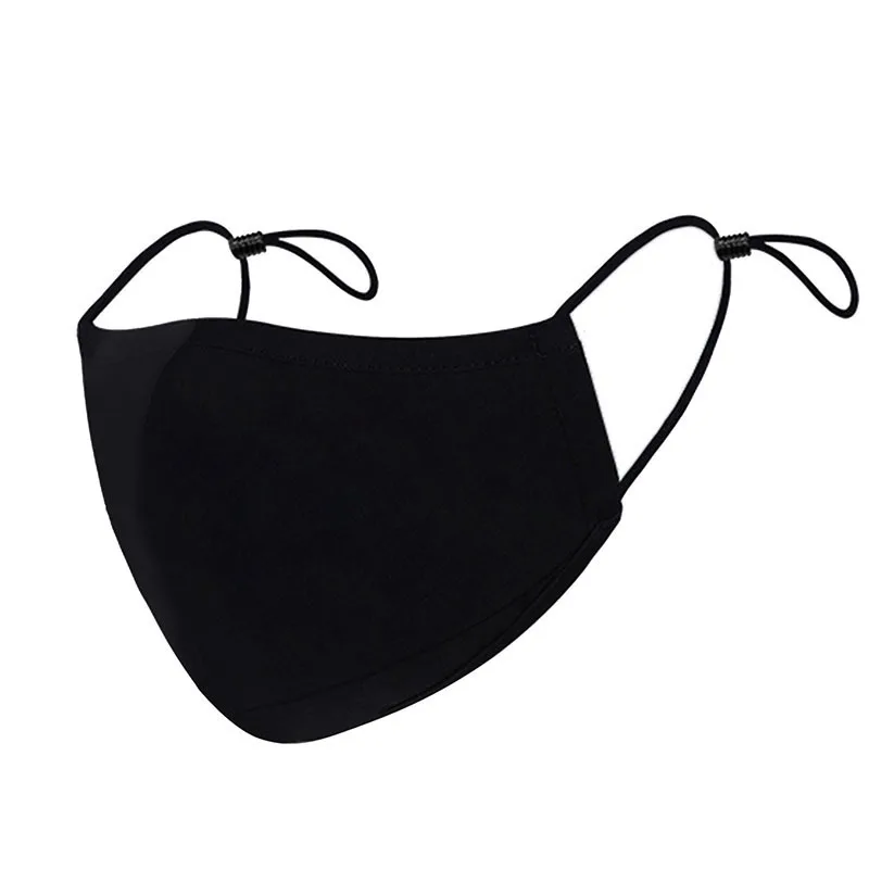 

1PCS Cotton Black Mouth Face Mask Washable Cotton Mouth Face Masks Mouth Cover ace shield Masque Face Mask Cloth Fashion
