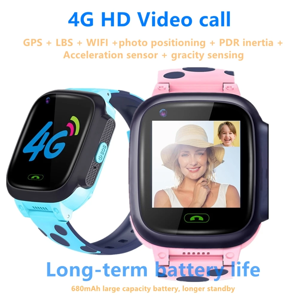 

Y95 4G Kids Smart Watch Waterproof GPS+WIFI+LBS Tracker Phone Watch SOS Video Call for Children Anti Lost Monitor Baby SmartWatc