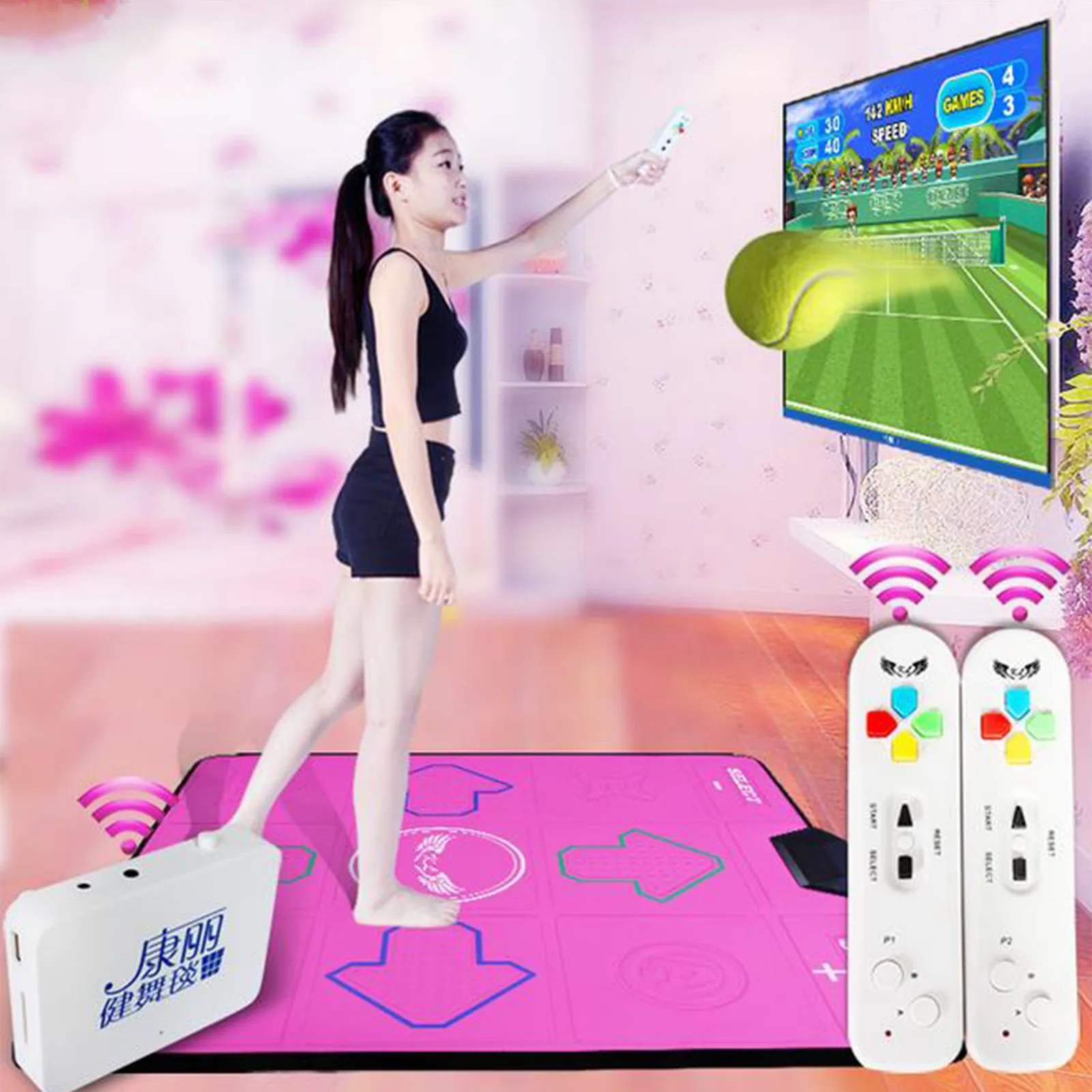 2 Стиль английский язык меню Танцевальные платформы коврики для ТВ PC