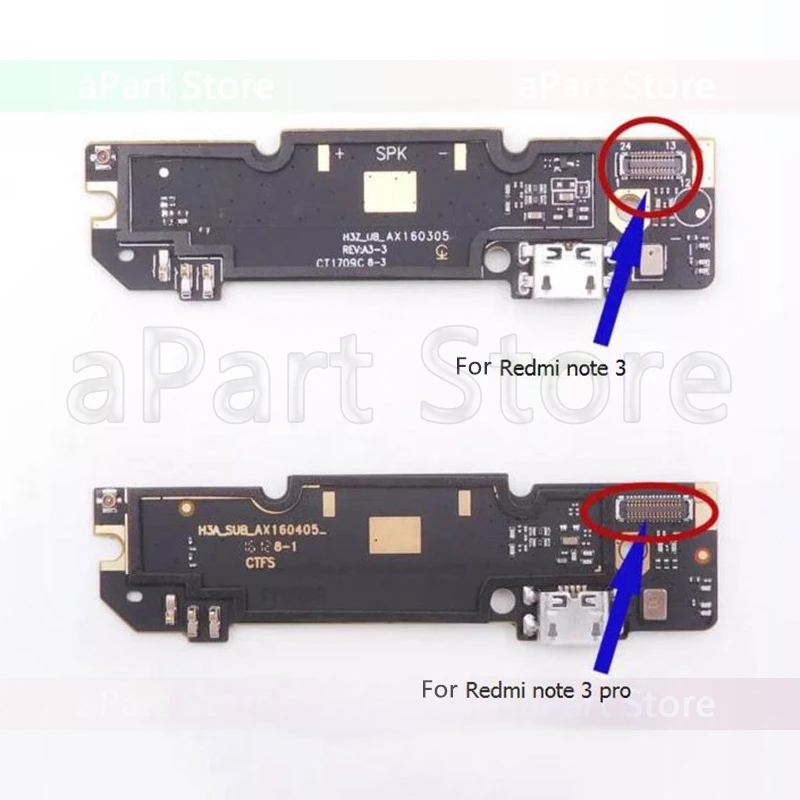 Для Xiaomi Redmi Note 3 3s 4 4x Pro Prime USB Дата зарядный порт зарядное устройство док-станция гибкий кабель Замена
