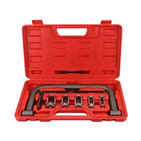 10pcs automotive cylinder head valve oil seal removal spring compressor tool c clamp service set