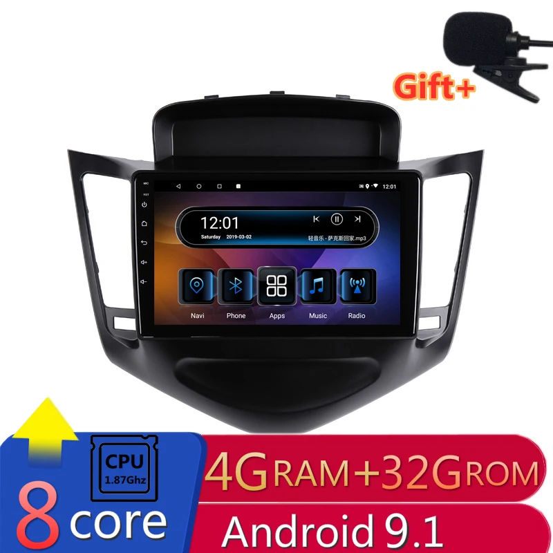 9 &quot4G RAM 8 ядер Android автомобильный DVD GPS навигация для Chevrolet Cruze 2008 2011 2012 аудио стерео