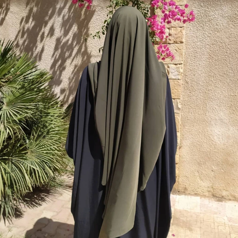 

Solid Color Cotton Hijab Scarf Wrap Islamic Shawls Headband Muslim Hijabs Wrap Headscarf Scarves Clothing for Womens