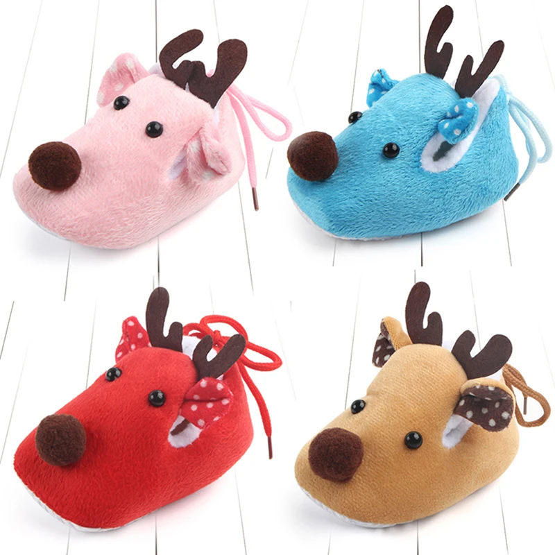 

Baby Shoes Girls Boy First Walkers Newborn Slippers Baby Crib Christmas Shoes Footwear Prewalker