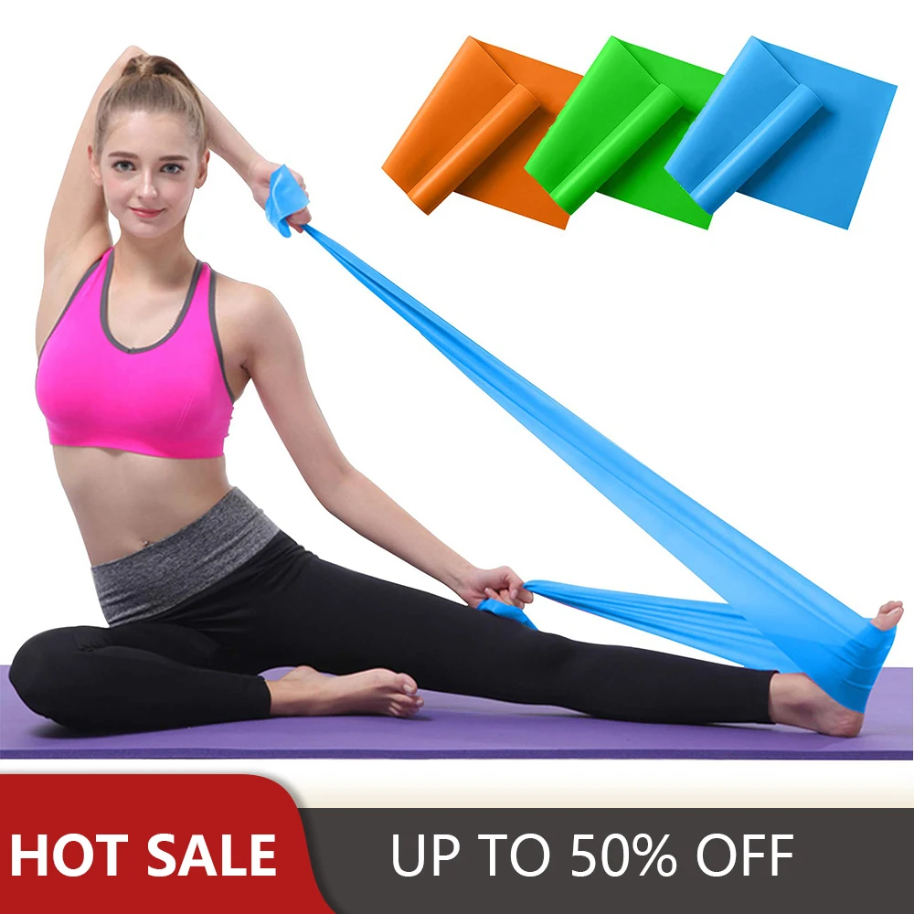 Экологичная растягивающаяся лента для занятий йогой и ралли цветная эластичная
