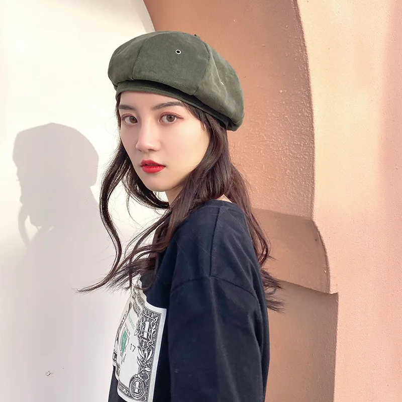 Береты шапка НОВАЯ женский берет в Корейском стиле восьмиугольный японского