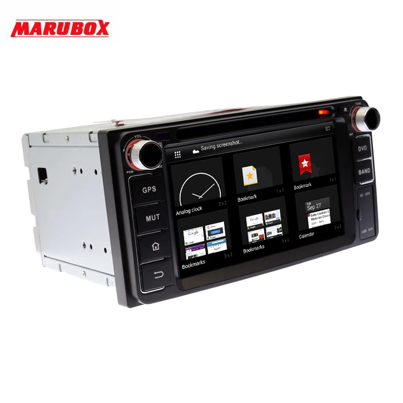 MARUBOX KD-6229 Универсальный 6," Автомобильный dvd-плеер для Toyota, Daihatsu, 2 Din автомобильный радиоприемник с gps навигацией стерео радио Bluetooth