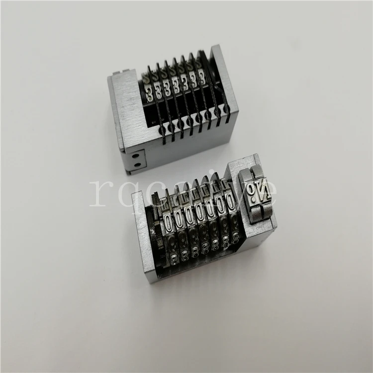 Бесплатная доставка 6 штук 7 цифр 4X8 Римский обратный буквенный пресс роторная