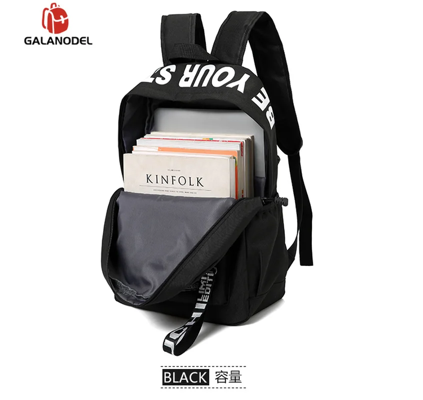 Мужской женский рюкзак большой емкости школьный для ноутбука мальчиков и