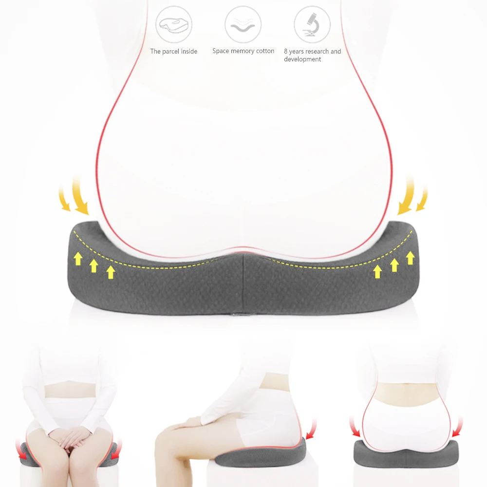 Подушка для поясницы из пены с эффектом памяти подушка сидения офисного кресла