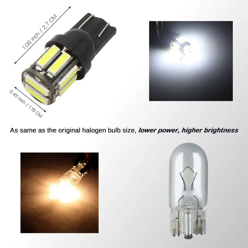 4PCS T10 W5W Car Turn Side Light Marker Lamp for Mercedes Benz W203 W210 W211 AMG W204 C E S CLS CLK CLA SLKA Classe | Автомобили и