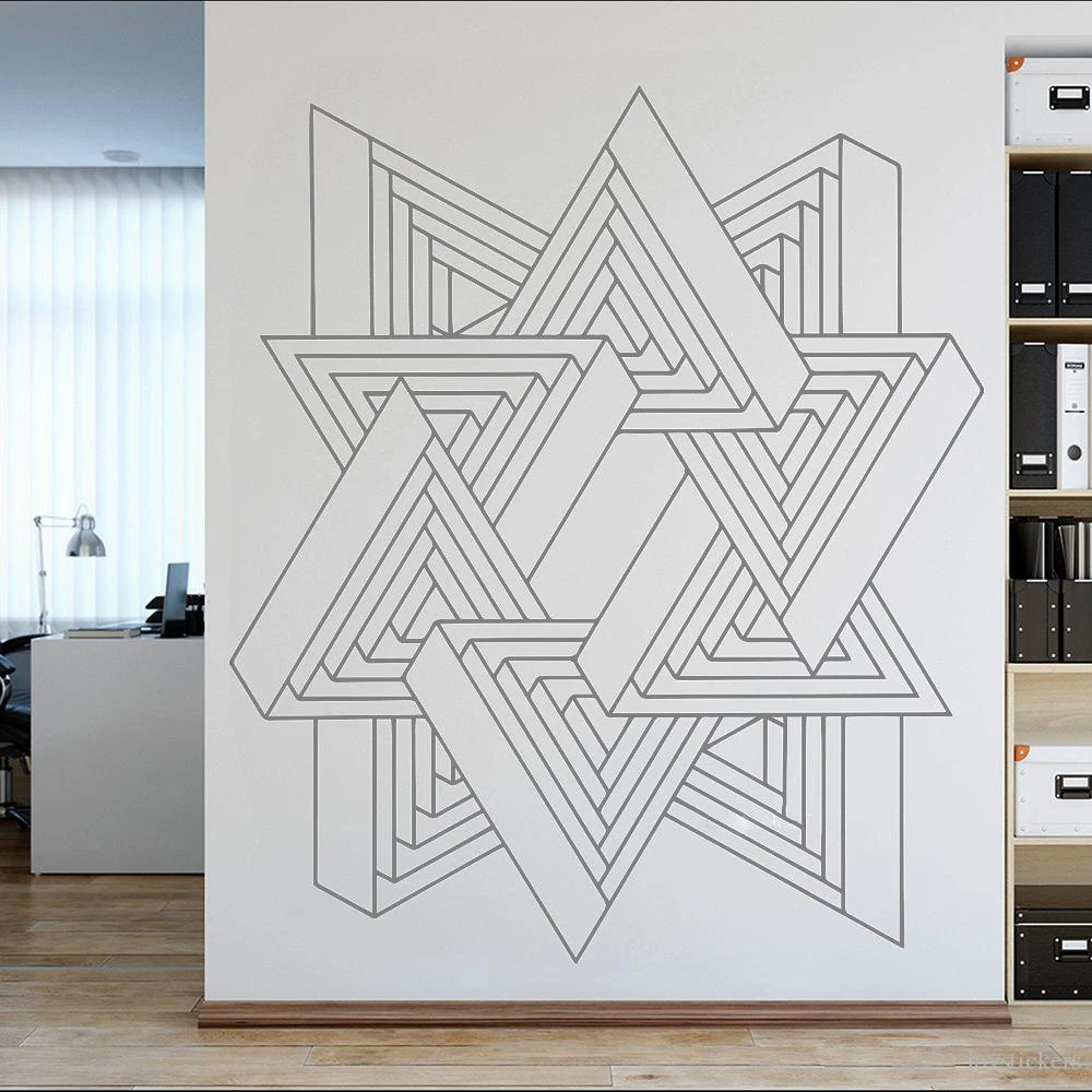 Новое поступление абстрактная Геометрическая настенная наклейка уникальный