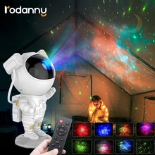 Rodanny Astronaut Galaxy Projector Light Starry Sky Night Lamp LED Light With Home Bedroom Party Decoration Gift