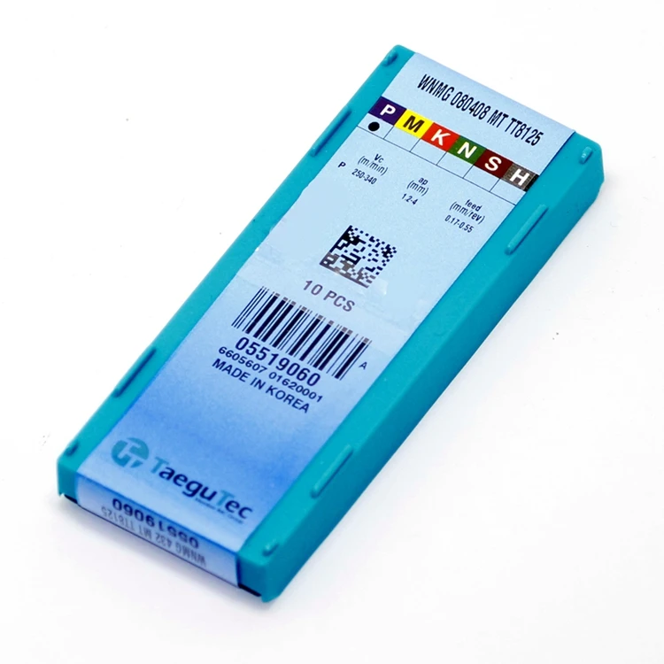 WNMG080408MT TT8125 10 шт. карбидные пластины taegutec