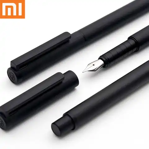 Набор черных перьевых ручек Xiaomi youpin KACO TUBE Series Luxury 0,5 мм F, стальные чернильные ручки для простого делового подарка, высокое качество