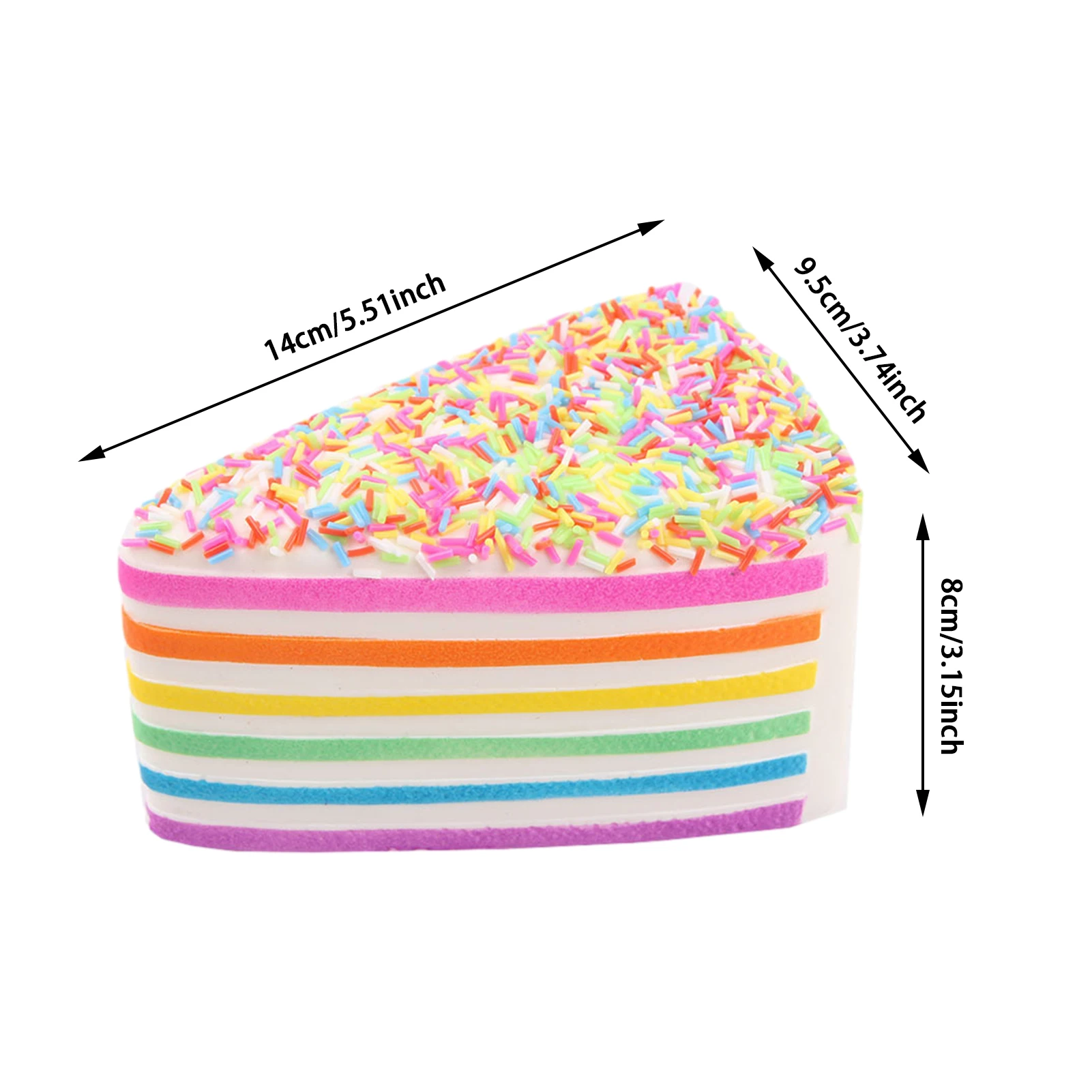

Children's Stress Relief Squeeze Fidget Toys Simulation PU Slow Rebound Cake Model Sensory Decompression Vent Educational Toy