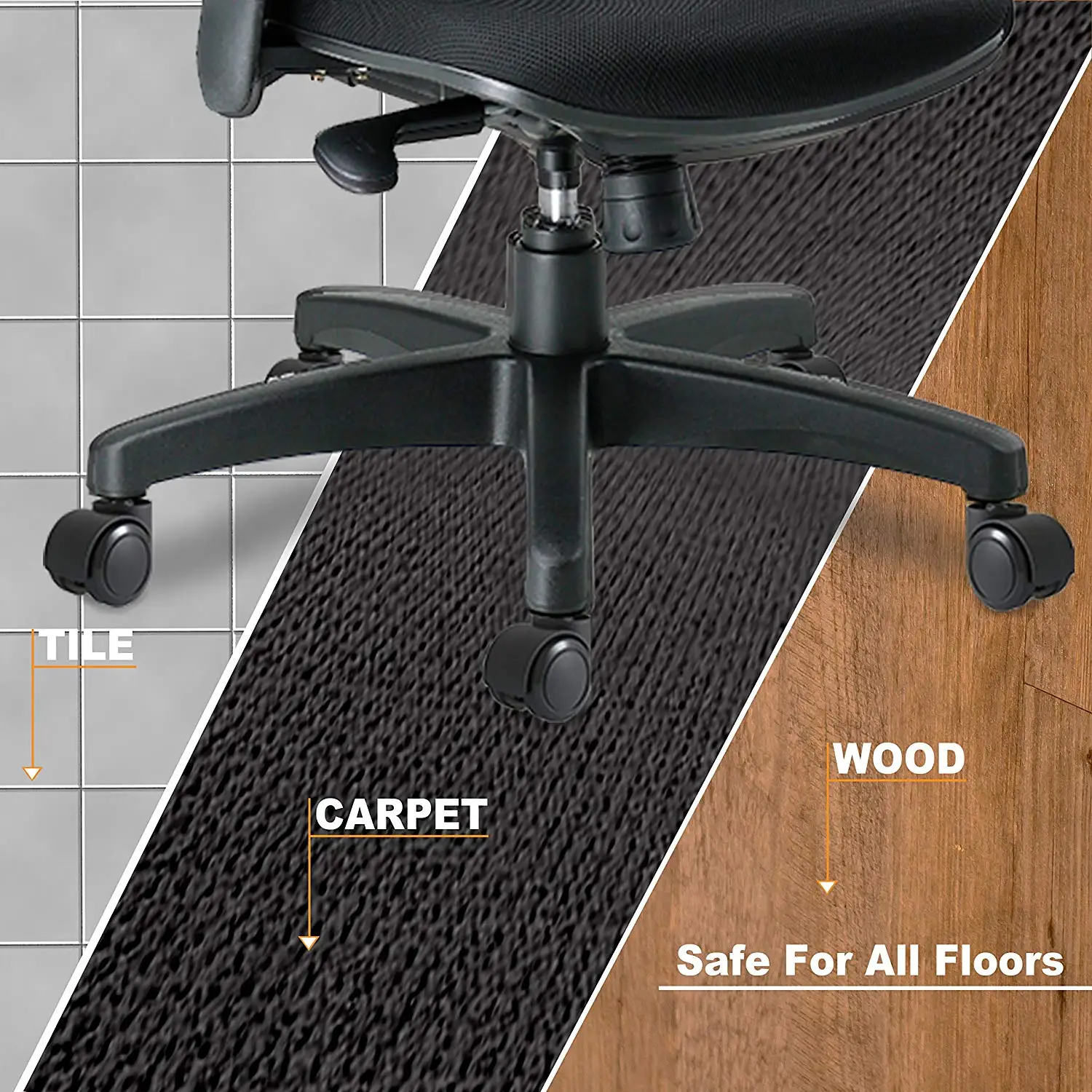 Универсальные офисные вращающиеся ролики 50 кг 2 дюйма | Обустройство дома