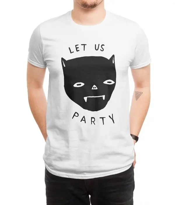 Новый Для мужчин Повседневное печатных футболка вечерние летучая мышь короткий