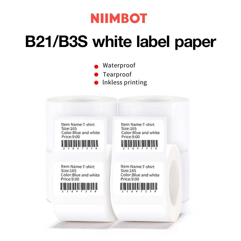 

Термоэтикетка Niimbot B21/B3S, печатная машина, стандартная цена товара, самоклеящаяся фотоэтикетка