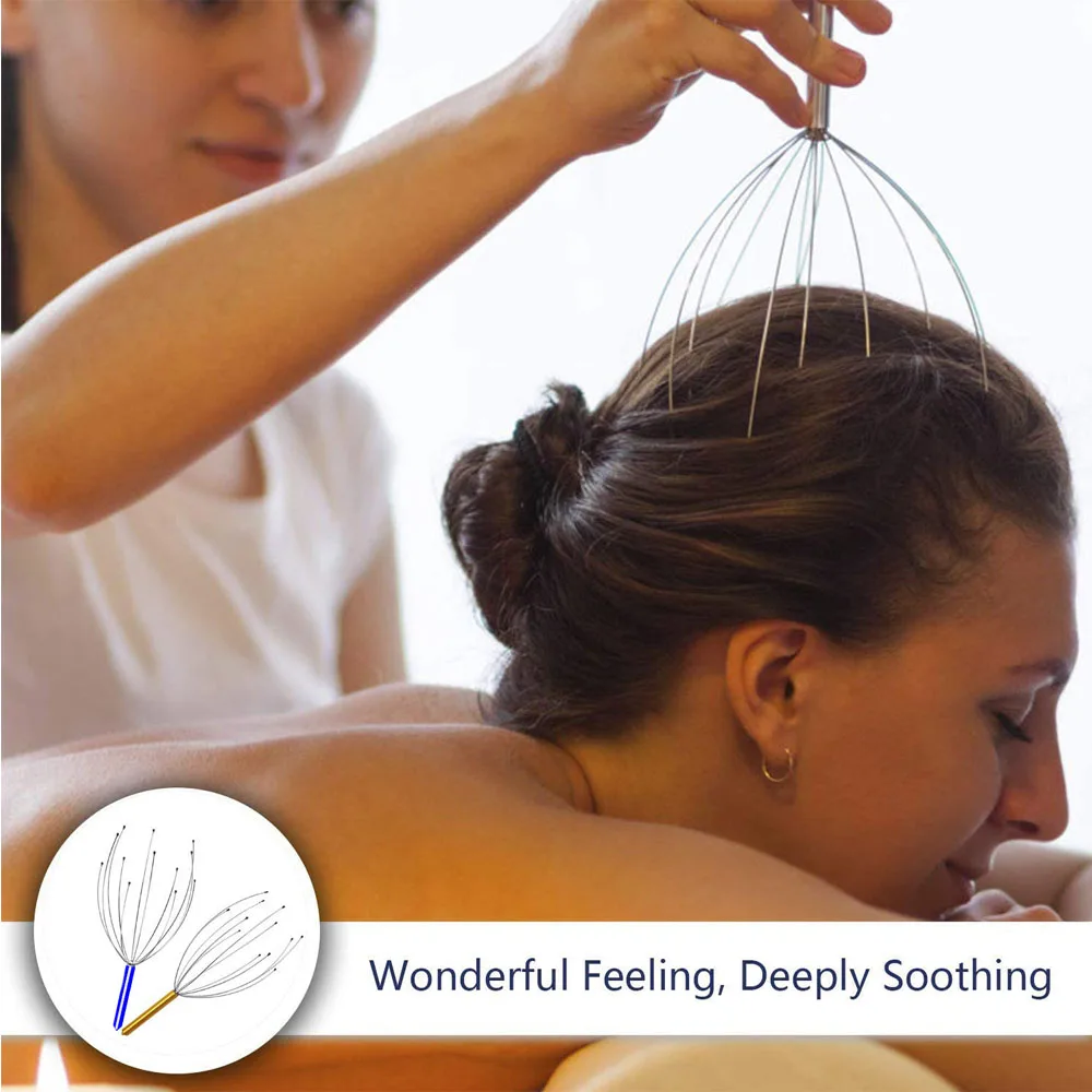 Два переносных массажа для головы инструмент снятия давления и массажер кожи