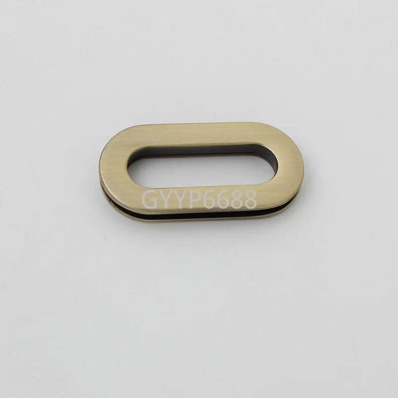 10-30-100pcs 8 colors 40*20mm 29mm inner rainbow oval shape eyelets for woman shoulderbag chain bag metal accessories