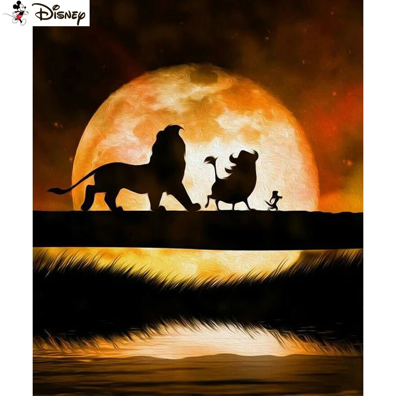 

Алмазная вышивка «Король Лев» Disney 5D, картина для творчества, вышивка крестиком, украшение для дома, подарок A30930