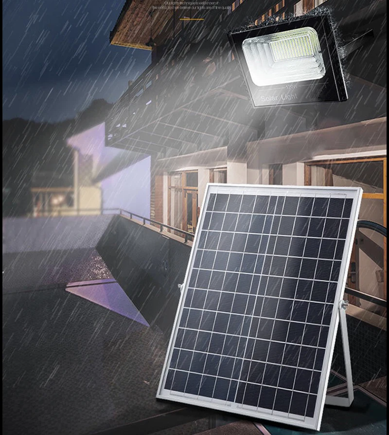 

450W Solar LED Light Waterproof Outdoor Garden Lamp Remote Control Extension Cable Street Lighting