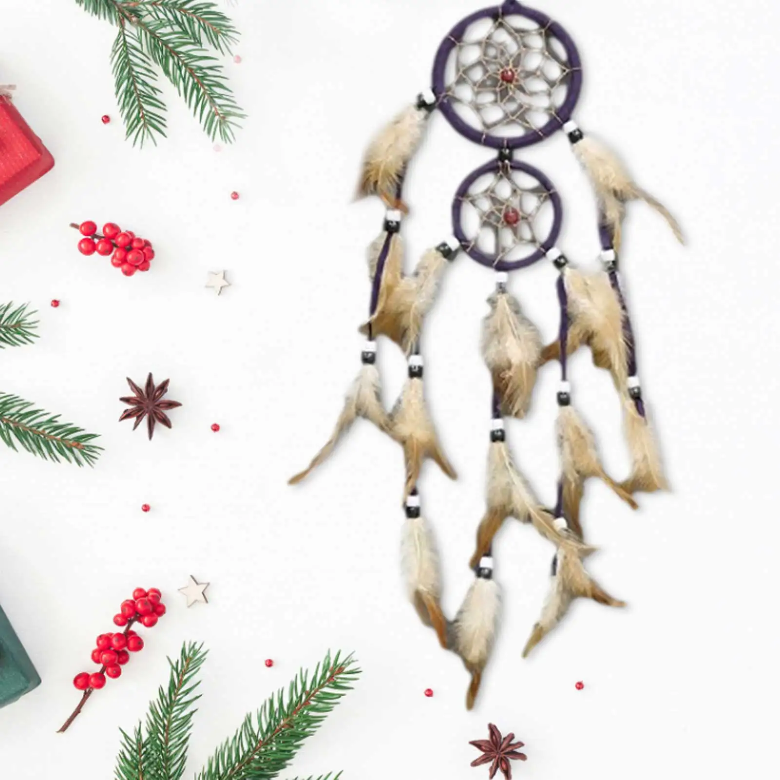 

Niche Feather Pendants Indian Style Pendant Hotel Sample Room Home Bedroom Living Room Window Feather Pendant Creative Gift