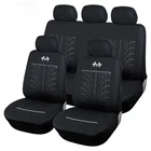 Чехлы CarPaint для спортивных автомобильных сидений, универсальные автомобильные сиденья, протектор автомобильных сидений, аксессуары для интерьера для TOYOTA Corolla RAV4, черные