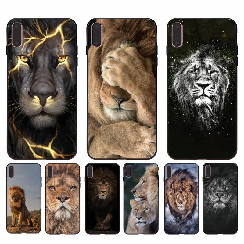 Чехол для iphone 11 Lion Alpha мужской чехол с милым дизайном аксессуары телефонов iPhone 8 7 6