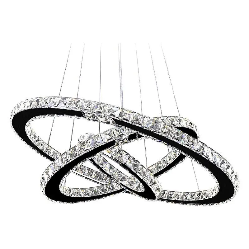 

Modern LED Crystal Ring Chandelier Lighting Chandeliers Ceiling Lustre Hanging Light Luminaire Chandeliers Light