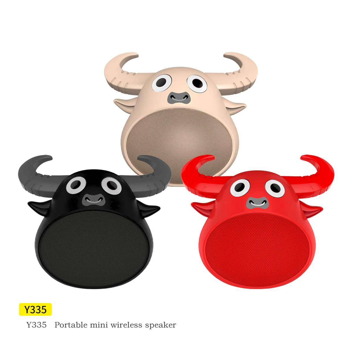 

Private Model Mini Cow Model Blue & Teeth Speaker Cute Cartoon Model Outdoor Portable Wireless Speaker