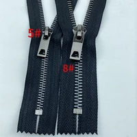 10pcslot 5 16 to 50cm 8 20 to 30cm vintage metal zipper black boots pants leather jacket clothing decoration accessory