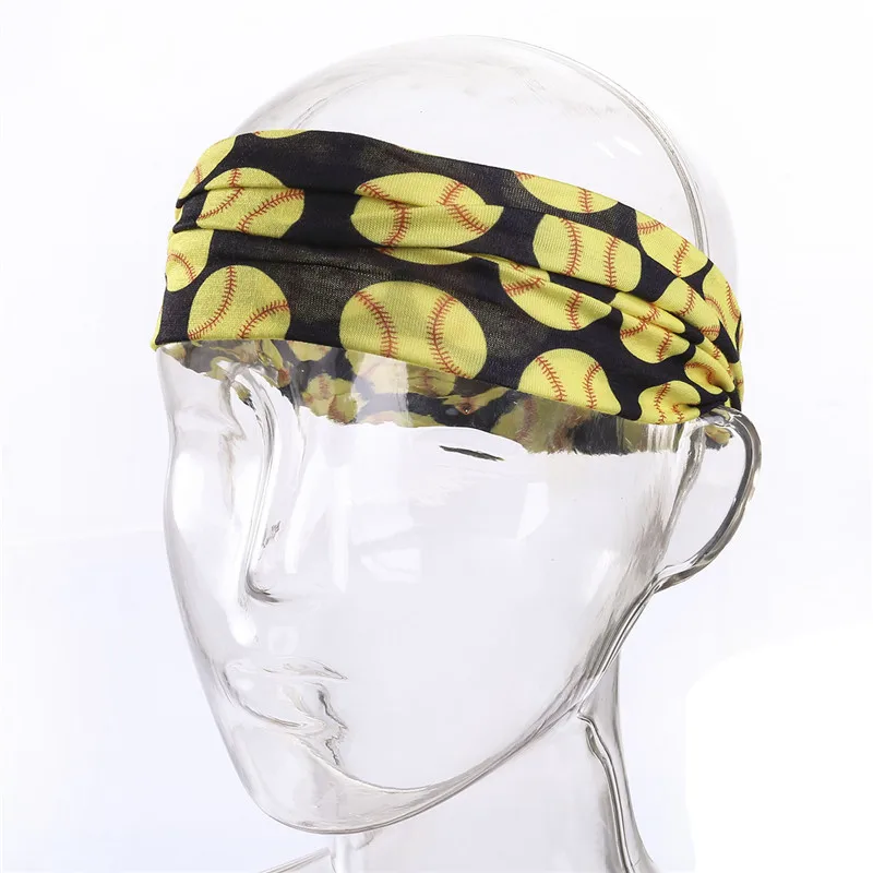 

Женский головной убор, Новый Модный Эластичный головной убор с рисунком, широкие повязки для волос для бега, танцев, Женские аксессуары для ...