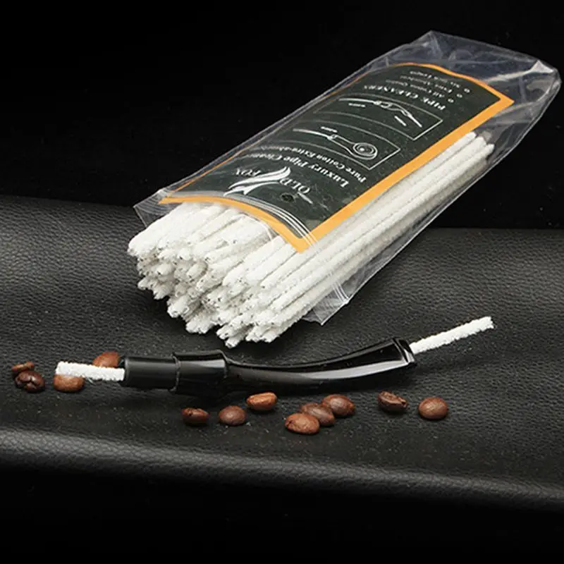 

100 Pcs/box Cleaning Cotton Sliver for Smoking Pipe Smoke Pipes Tobacco Pipe Cleaning Tool Herb Pipe Tool Weed Accessories