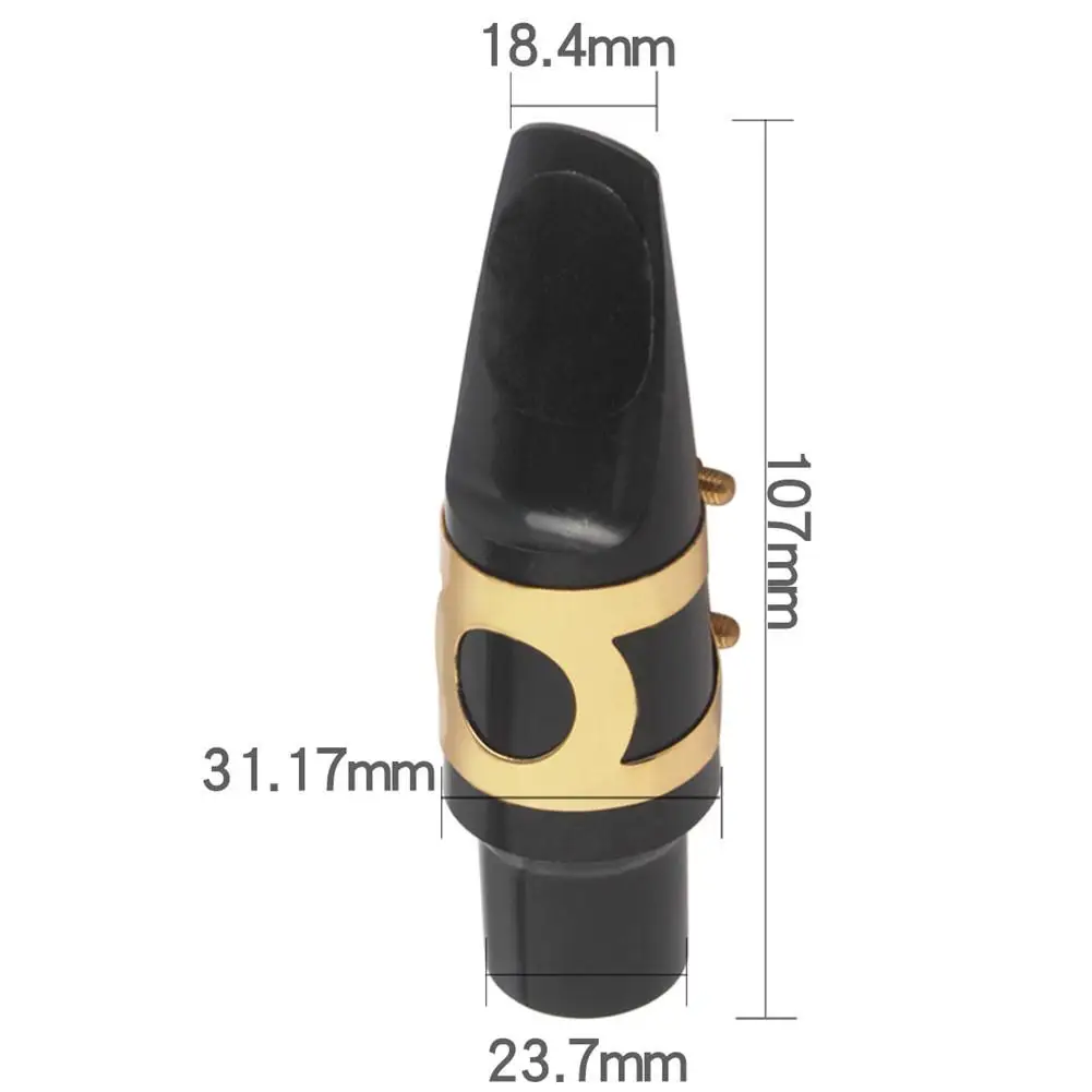 

5pcs Set Saxophone Mouthpiece+Clip+Clip Cap+Reed+Dental Pad for Alto/Tenor/Soprano Sax Musical Instrument Accessories