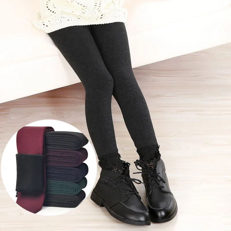 Леггинсы для девочек-подростков теплые зимние леггинсы вязаные плотные