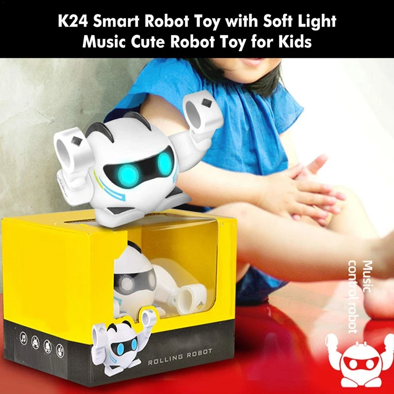 Умный робот K24 игрушка с мягсветильник кой музыка милая игрушка-робот