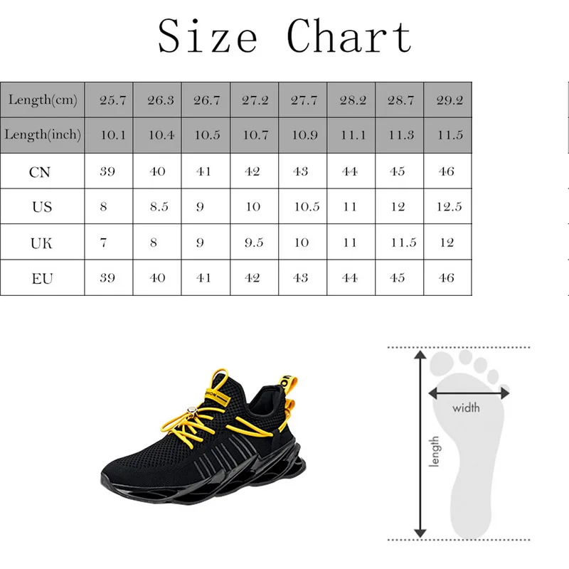 

Men Lightweight Blade Running Shoes Shockproof Lack Up Breathable Male Sneakers Height Increase Walking Gym Shoes Man