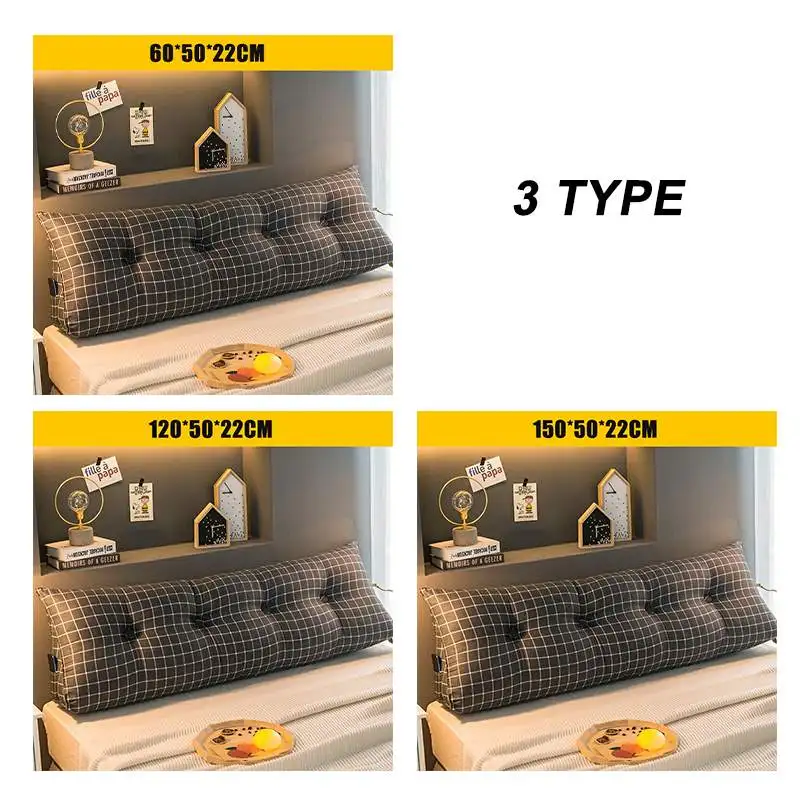 

Long Cushion Sofa Pillow Cushion Back Cushion Chair Seat Cushion Office Home Support Waist Back Hip Massage Pad