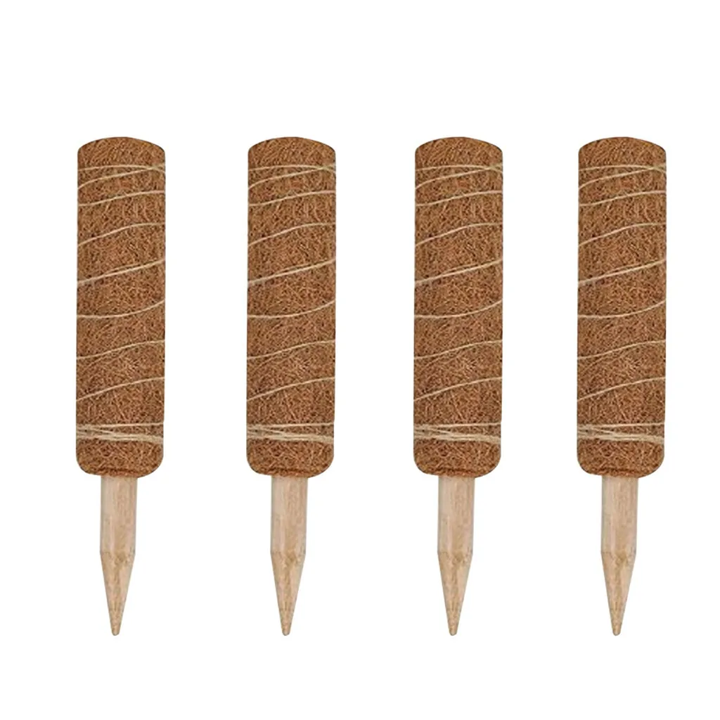 Coir Totem Pole 12 дюймов Moss Stick для поддержки Крипера кольцо s прочная подставка