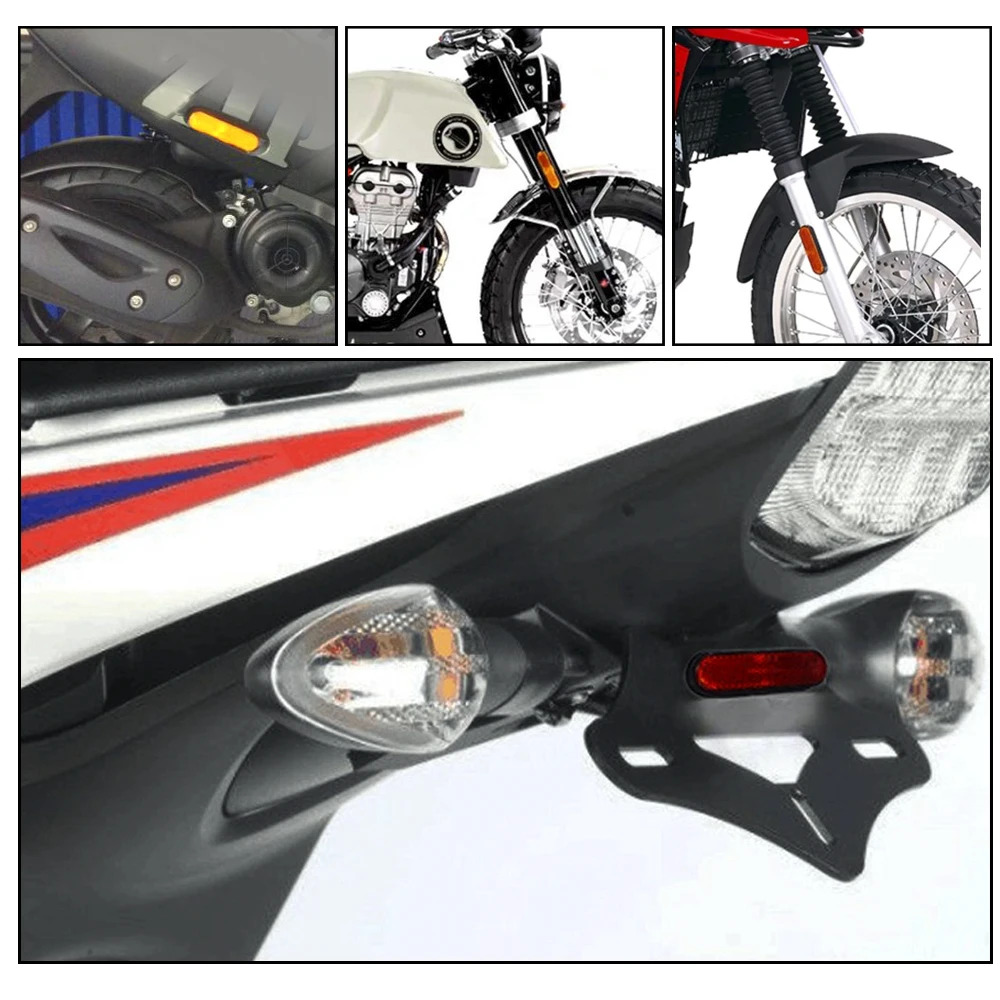 

24 LED Reflector Light Motorcycle Signal Indicator Rear Tail Brake Stop Marker Light Universal For Motorcycle Car Truck Trailer
