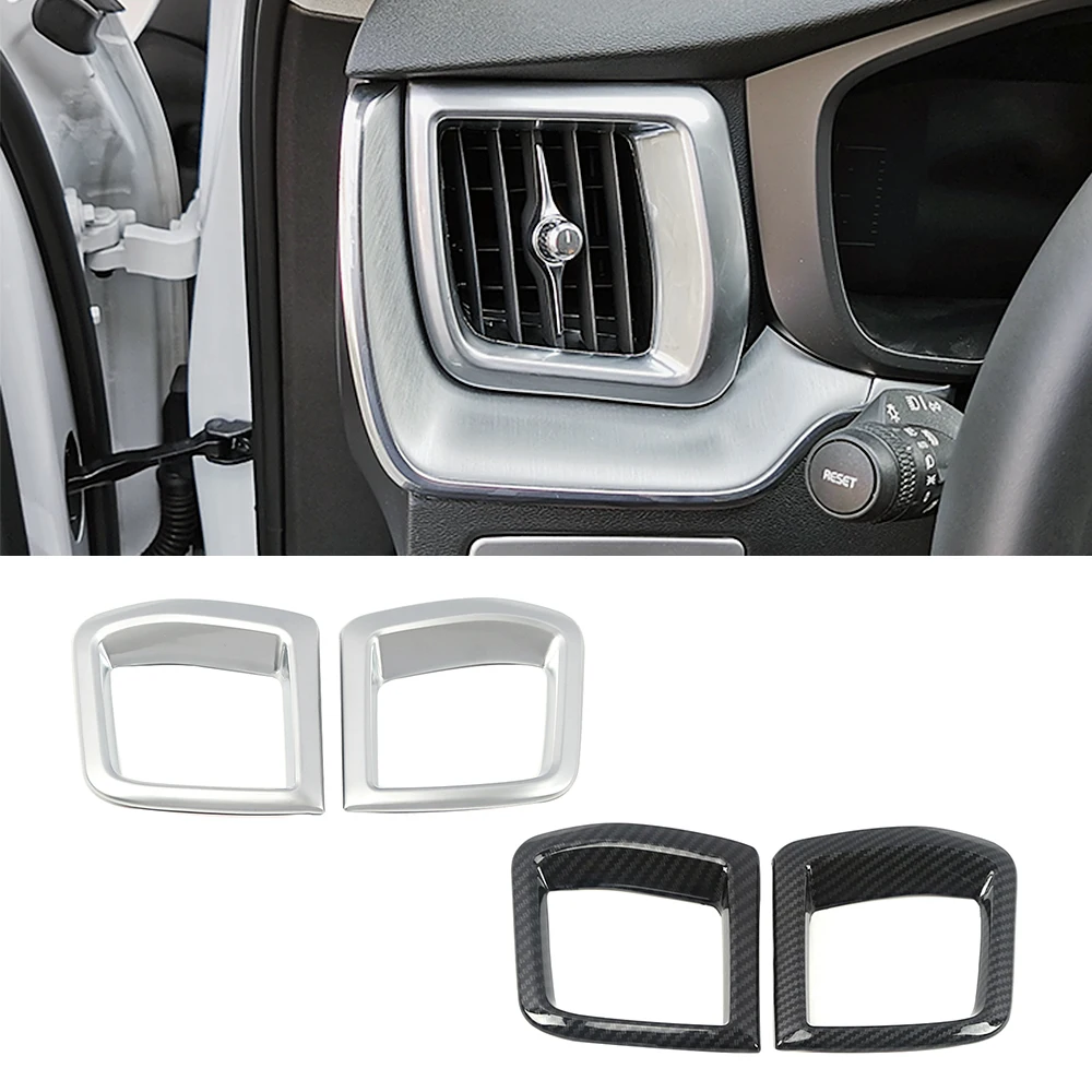 

For Volvo XC60 2018 2019 2022 Central Console Dashboard Side Air Conditioner AC Vent Outlet Frame Trim ABS Interior Moulding