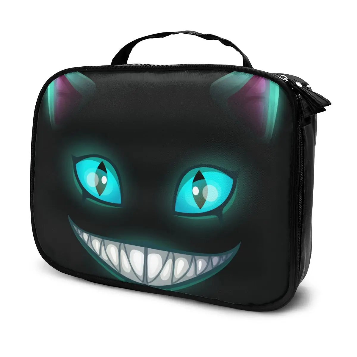 

Women Cosmetic Bag Cheshire Cat Make Up Organizer Bag Travel Cosmetic Case for Female Storage Toiletry Bag