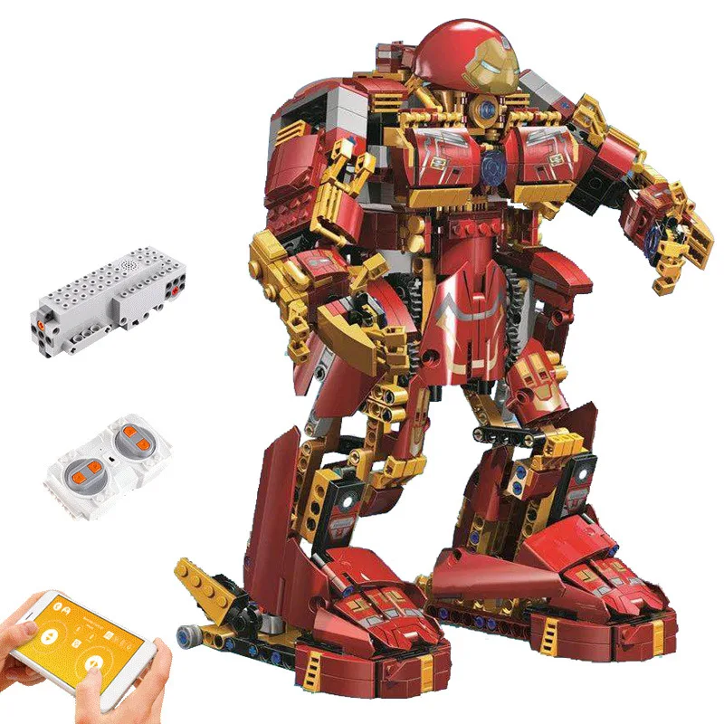 

High-tech Series Movie MOC Steel Robot Remote Control Electric APP Puzzle Assembly Model Building Block Brick Toys Kid Gift Set
