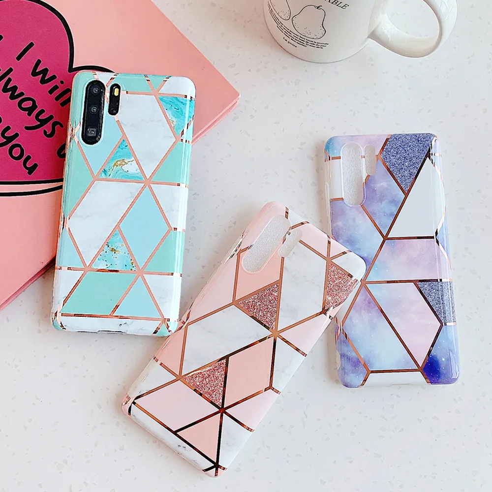 Чехол FLYKYLIN с мраморным рисунком для Huawei P40 Lite P30 P20 Mate 30 20 Pro чехол Nova 3e 4e 5i мягкий IMD