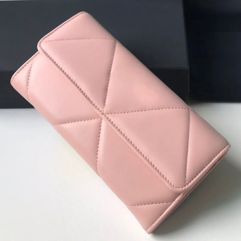 

Кошелек женский из овечьей кожи, длинный